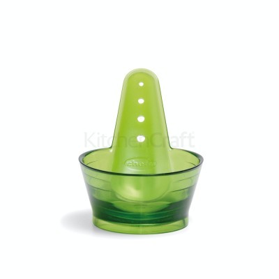 Suporte para concha plástico verde translúcido com três orifícios