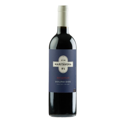 Garrafa de vinho tinto MARITÁVORA Nº4 RESERVA DOURO DOC com rótulo azul