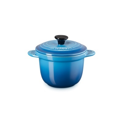 Caçarola azul LE CREUSET com tampa e pega preta