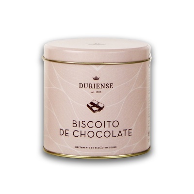 Lata creme com tampa para biscoito de chocolate Duriense