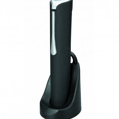 Dispositivo elétrico preto com base de carregamento