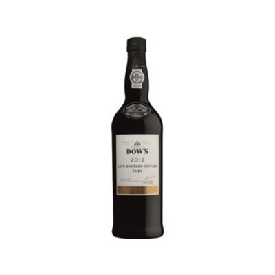 Garrafa de vinho do Porto Dow's 2012 de vintage engarrafado tardiamente