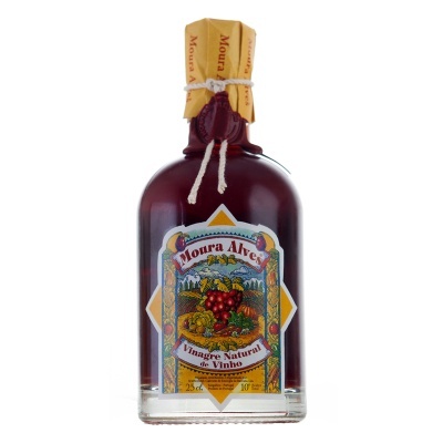 Garrafa de vinagre natural de vinho Moura Alves