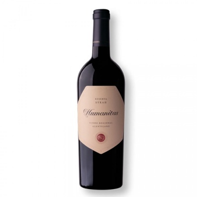 Garrafa de vinho tinto reserva Syrah Humanitas