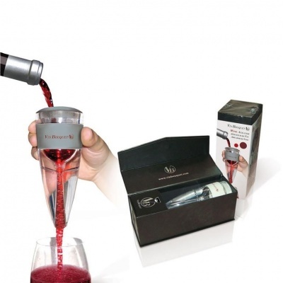 Aerador transparente para vinho com caixa preta Vila Bouquet®