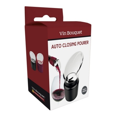 Embalagem do doseador automático de vinho Vin Bouquet em vermelho e branco