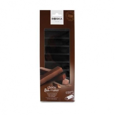 Molde para barras de chocolate BOSKA em embalagem castanha com janela transparente