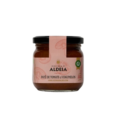Frasco de paté de tomate e cogumelos da Cozinha da Aldeia