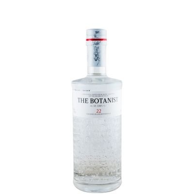 Garafa de gin THE BOTANIST Islay Dry Gin 22 transparente com padrão texturizado