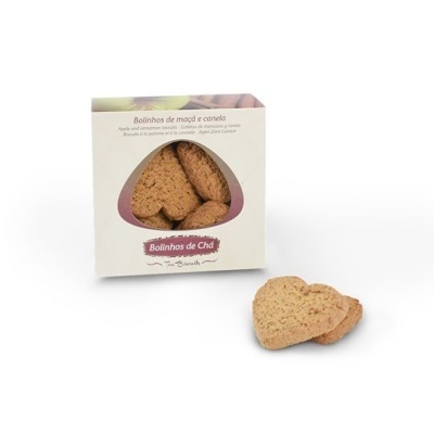 Pack de bolinhos de maçã e canela com bolinhos em forma de coração