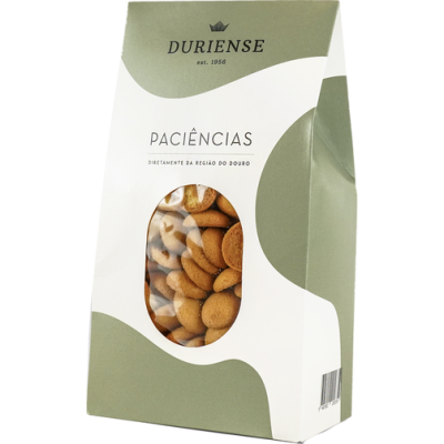 Paciencias Duriense em embalagem verde e branca com janela transparente