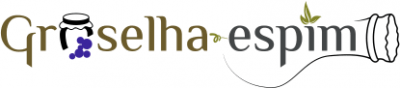 Logótipo GroseIha espim com framboesa e frasco de vidro