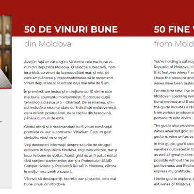 Garrafa de vinho tinto com rótulo vermelho e branco em adega com prateleiras de madeira