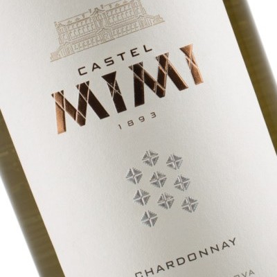 Rótulo de vinho branco Castel Mimi Chardonnay de 1893 oriundo da Moldávia