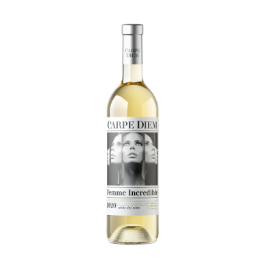 Garrafa de vinho branco Carpe Diem Femme Incredible 2020