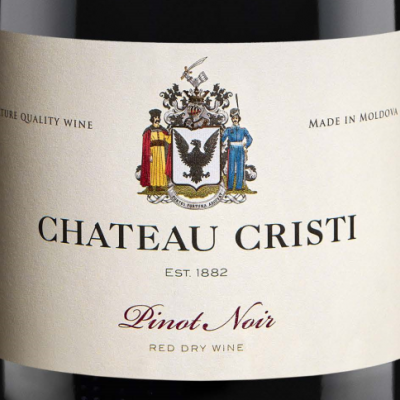Rótulo de garrafa de vinho CHATEAU CRISTI Pinot Noir