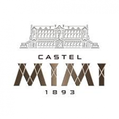 Logotipo do Castelo Mimi com ilustração do edifício e texto CASTEL MIMI 1893