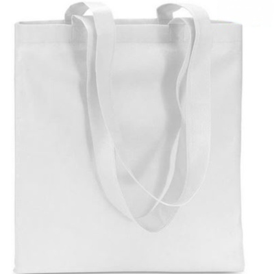 saco de tecido branco com duas pegas largas