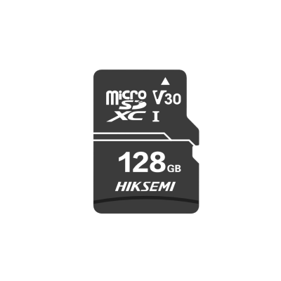 Cartão de memória microSDXC preto com texto branco
