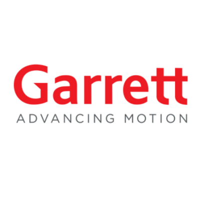Logotipo Garrett com o slogan ADVANCING MOTION