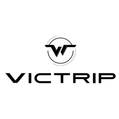 Logótipo VICTRIP em preto sobre fundo branco