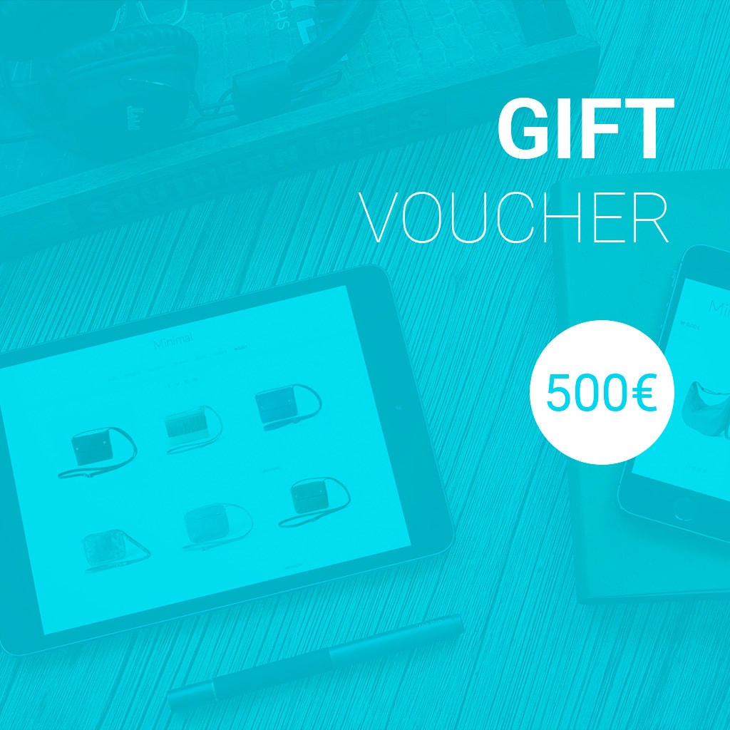 Voucher de oferta digital com valor de 500 euros