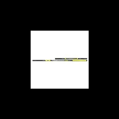 Duas varas de pesca pretas e amarelas com texto XPANDER e RIVER