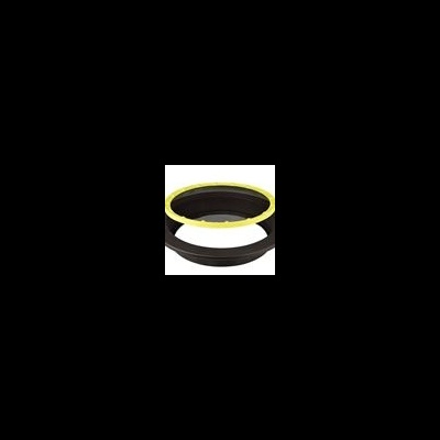 anel adaptador preto com borda amarela