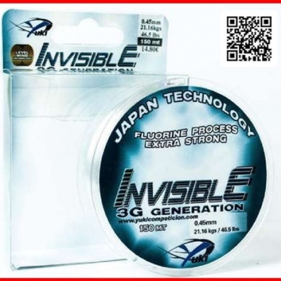 Fio de pesca Yuki Invisible 3G Generation com embalagem