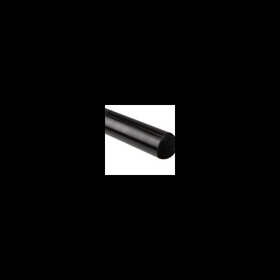 bastão cilíndrico preto liso com fundo branco
