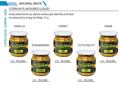 Frascos de milho em líquido aromático com vários sabores para pesca