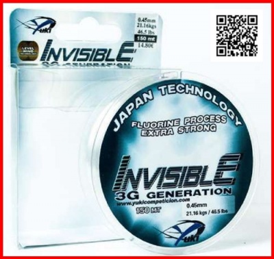 Fio de pesca Yuki Invisible 3G Generation com embalagem