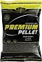Pacote preto e amarelo de pellets premium para carvão vegetal