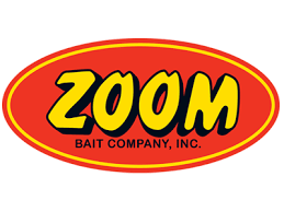 Logótipo ZOOM BAIT COMPANY, INC. em oval laranja e amarelo