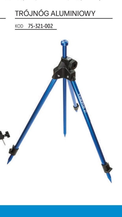 Tripé de alumínio azul e preto com código 75-321-002