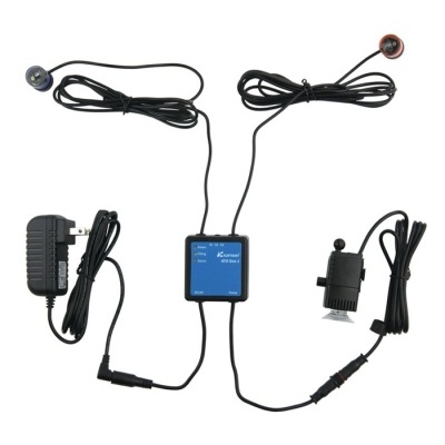 Sistema de câmaras com duas câmaras e unidade central azul