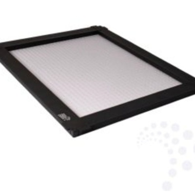 Filtro retangular preto com tela branca e bordas sólidas