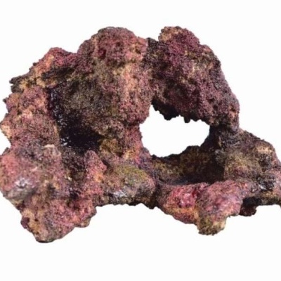 Rochas artificiais decorativas para aquários em tons castanhos e roxos