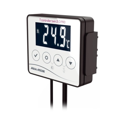 Termóstato digital com display LED e botões frontais