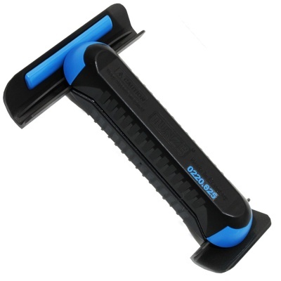 Alargador de rodas de bicicleta preto e azul com numeração 0220.025