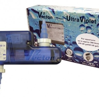 Doseador V2 Vecton 200 cc em plástico azul com embalagem UltraViolet