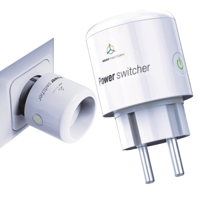 Tomada inteligente branca Power switcher da Reef Factory