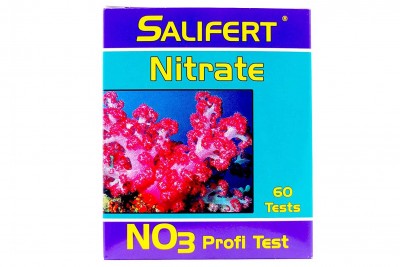 Caixa Salifert Nitrate para teste de nitratos com imagem de corais