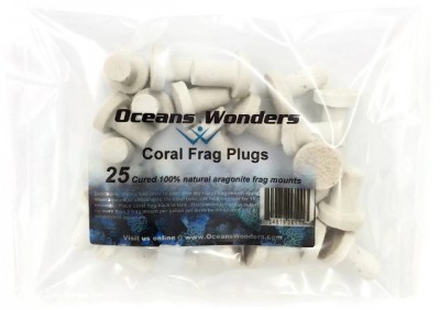 Pacote com plugs brancos para coral da Oceans Wonders