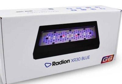 Embalagem de luminária LED Radion XR30 BLUE G6 para aquário