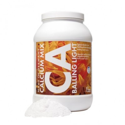 Frasco branco de suplemento alimentar CA Calcium Mix Balling Light com pó branco