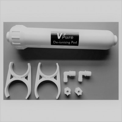 Filtro de desionização Vpure De-ionising Pod com acessórios brancos