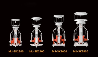 Bombas industriais série SK branco e laranja modelos MJ-SK2200 a MJ-SK2800.