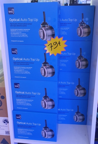 Caixas azuis com sensor Optical Auto Top Up, preço 79€