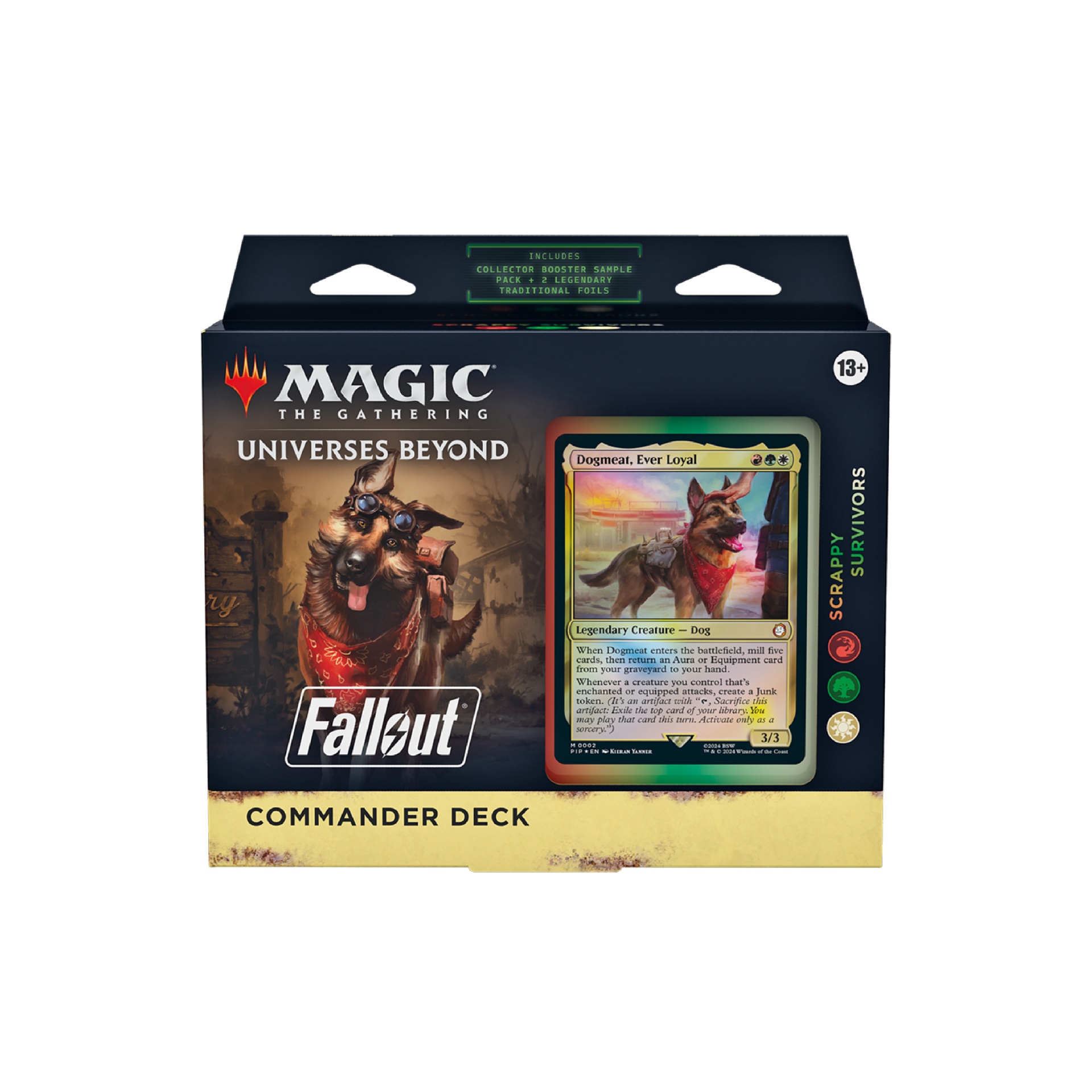Magic: The Gathering - Fallout - Commander Deck - Scrappy Survivors - EN Caixa de baralho Commander Deck do Magic The Gathering edição Universes Beyond Fallout